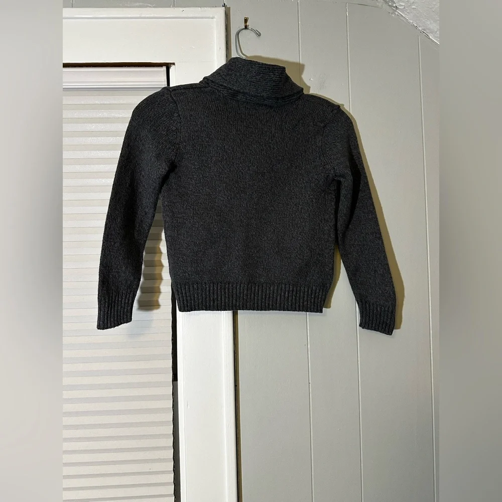 OshKosh B’gosh Boys Shawl Collar Cardigan Sweater Gray Size 6 EUC